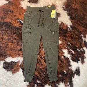 Green Athletic Cargo Joggers